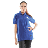 Tiento Polo Shirt True Basic HDC Baju Tenis Kaos Kerah Resleting Lengan Pendek Pakaian Wanita