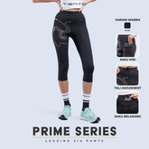 Tiento Celana Legging Olahraga Gym Fitness Zumba Lari Yoga 3/4 Pants Wanita Original