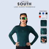 Tiento Jersey Running Women Kaos Olahraga Wanita Lengan Panjang Baju Lari Quick Dry South