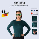 Tiento Jersey Running Women Kaos Olahraga Wanita Lengan Panjang Baju Lari Quick Dry South