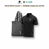 Spesial Bundling Tiento x Torch Polo Dryfit/Short Pants Sporty Flexon + Sagalaya Totebag/Galicia Backpack
