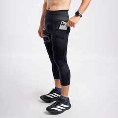 Tiento Baselayer Celana Legging Leging Ketat Olahraga 3/4 Pants Pria