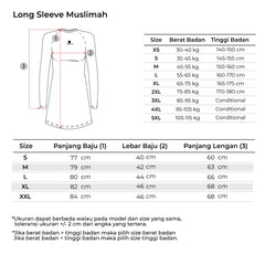 Tiento Baselayer Muslimah Manset Olahraga Long Sleeve Wanita