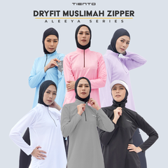 Tiento Long Sleeve Dry Fit Zipper Aleeya