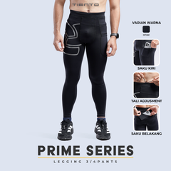 Baselayer Leging Prime Celana Panjang Ketat Olahraga FREE RUNNING BELT Tas Pinggang Olahraga Lari