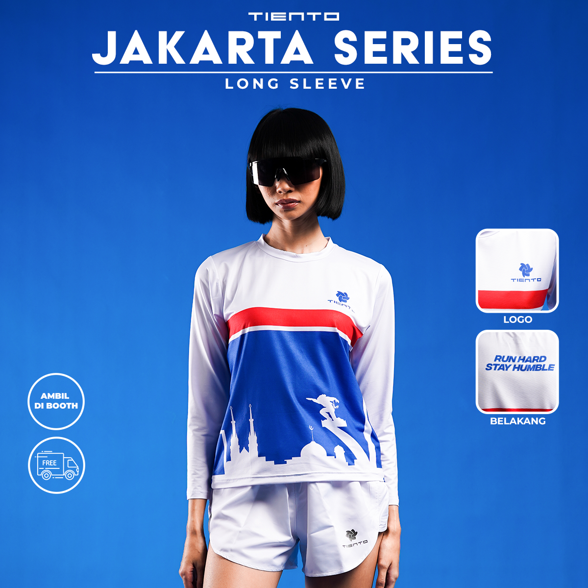 Tiento Jersey Long Sleeve Official Merchandise Jakarta International Marathon 2025