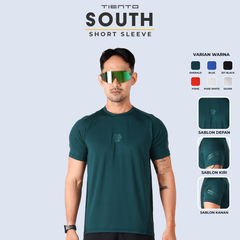 Tiento Jersey Running Men Kaos Olahraga Pria Baju Lari Quick Dry South