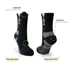 Xcel Compression Socks FREE Crew Socks Men Women Sport Accessories Kaos Kaki Futsal Running Unisex Pria Wanita