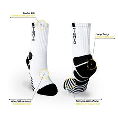 Xcel Compression Socks FREE Crew Socks Men Women Sport Accessories Kaos Kaki Futsal Running Unisex Pria Wanita