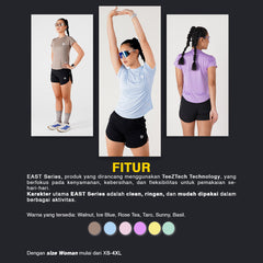 Tiento Jersey Running Women Kaos Olahraga Wanita Baju Lari Quick Dry East
