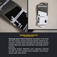 Tiento Kaos Kaki Olahraga Lari Running Socks Kaoskaki Trail Run Futsal Gym Anti Slip Runforce