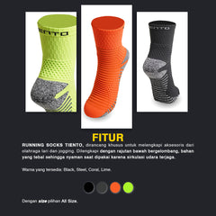 Tiento Kaos Kaki Olahraga Lari Running Socks Kaoskaki Trail Run Futsal Gym Voltcore