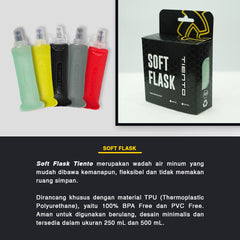 Tiento Soft Flask Botol Minum 250ml 500ml Lipat Lentur Fleksible Foldeble