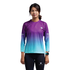 Tiento Baju Running Wanita Long Sleeve Airlite