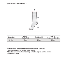 Tiento Kaos Kaki Olahraga Lari Running Socks Kaoskaki Trail Run Futsal Gym Anti Slip Runforce