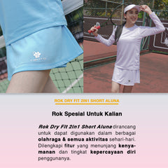 Tiento 2in1 Sporty Skirt Short Legging