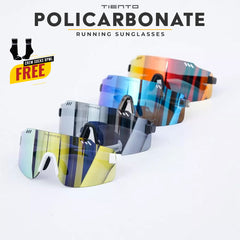 Tiento Running Sunglasses Kacamata Olahraga Lari Polycarbonate Anti Silau Shield Series