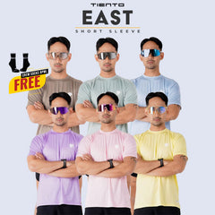 Tiento Jersey Running Men Kaos Olahraga Pria Baju Lari Quick Dry East