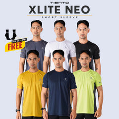 Tiento Kaos Olahraga Lari Baju Running Gym Dry Fit X-Lite Neo Pria
