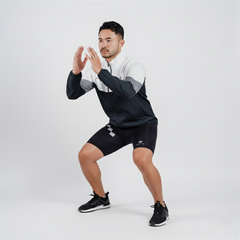 Early Bird Bormar | Paket Long Run Set Jacket Running Short Legging | Free Hat & Socks