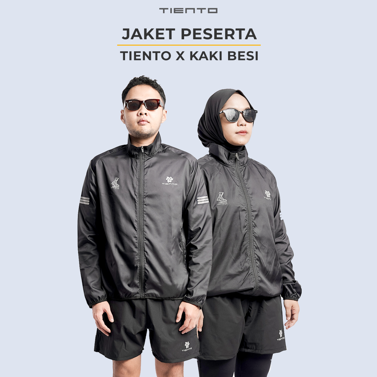 Tiento Merchandise Jaket Kaki Besi Unisex Men Women (Harga 1 pcs)