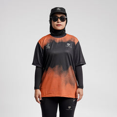 Tiento Merchandise Jersey Kaki Besi Orange Unisex Men Women (Harga 1 pcs)