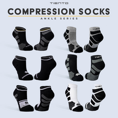 Tiento Short Ankle Compression Socks