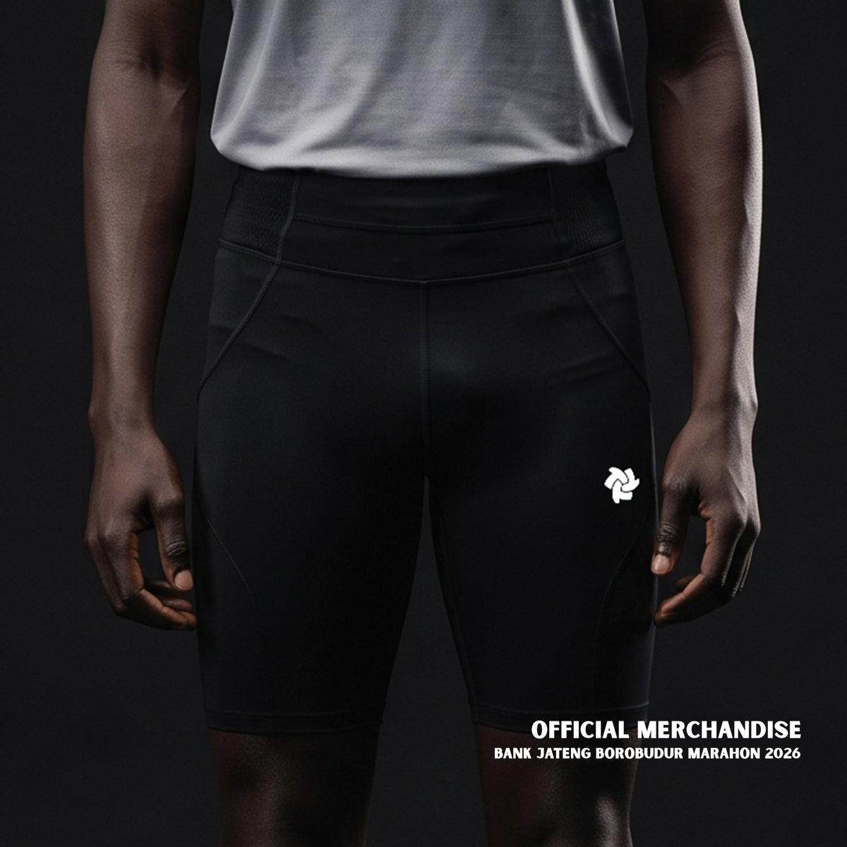 Tiento Short Pants Belt Men Official Merch Borobudur Marathon 2026