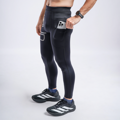 Baselayer Leging Prime Celana Panjang Ketat Olahraga FREE RUNNING BELT Tas Pinggang Olahraga Lari