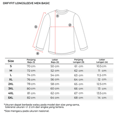 Tiento Long Sleeve Dry Fit Basic Men