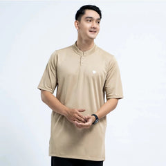 Tiento Baju Kaos Muslim Pria Lengan Pendek Koko Polos Ramadhan Lebaran Kurta 3in1 Ibadah Kerja Olahraga Basic
