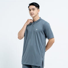 Tiento Baju Kaos Muslim Pria Lengan Pendek Koko Polos Ramadhan Lebaran Kurta 3in1 Ibadah Kerja Olahraga Basic
