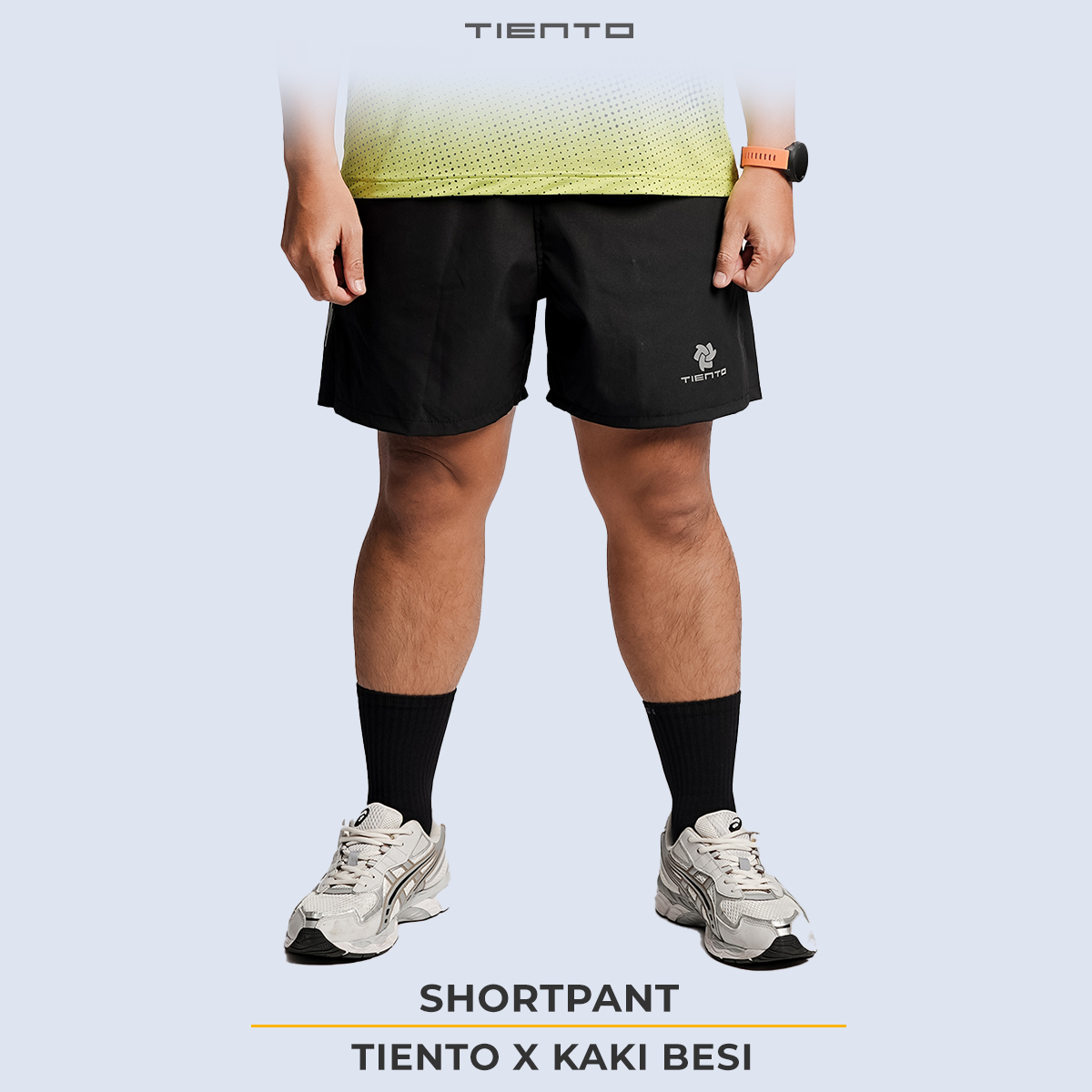 Tiento Merchandise Short Pants Sporty Kaki Besi
