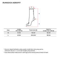 Tiento Kaos Kaki Olahraga Lari Running Socks Kaoskaki Trail Run Futsal Gym Aerofit
