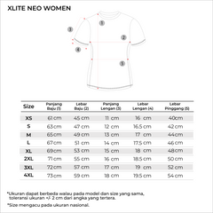 Tiento Kaos Olahraga Lari Baju Running Gym Dry Fit X-Lite Neo Wanita