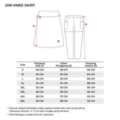 Tiento Celana Rok 2in1 Running Women Skirt Selutut