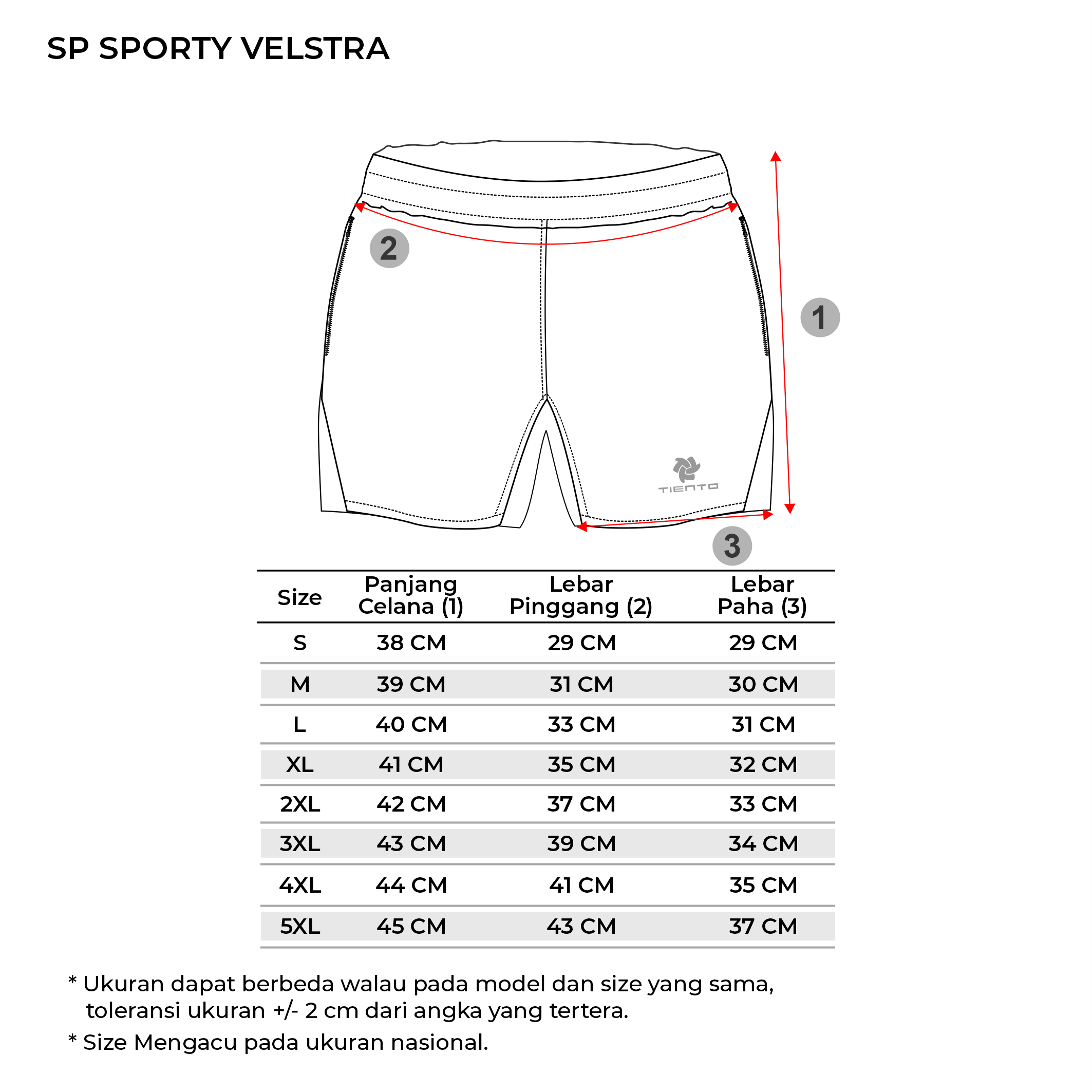 Tiento Short Pants Running Velstra – Tientoindonesia
