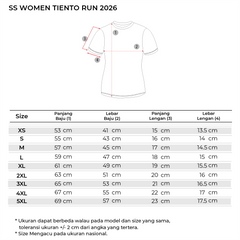 Jersey Official Tiento Run 2026 Short Sleeve Men dan Women