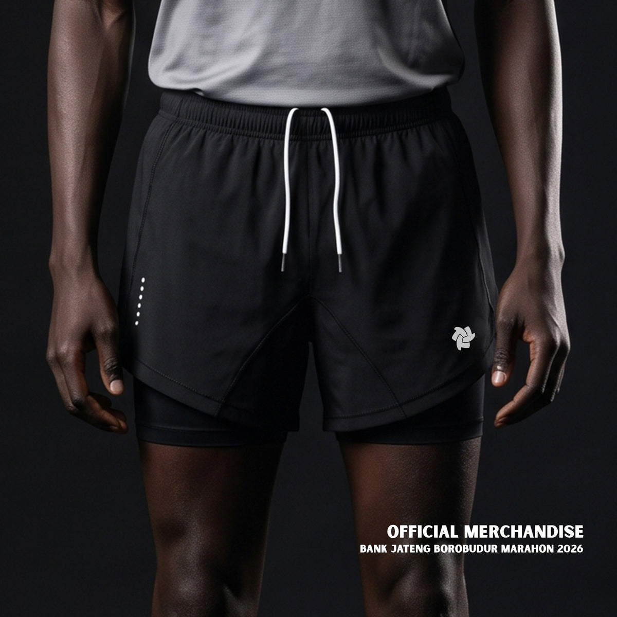 Pre Order Tiento 2in1 Short Pants North Men Official Merch Borobudur Marathon 2026