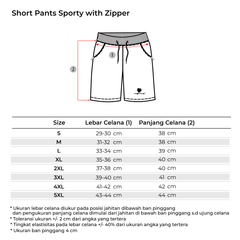 Tiento Short Running Pants with Zipper