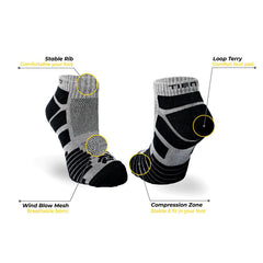 Tiento Short Ankle Compression Socks