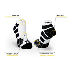 Tiento Short Ankle Compression Socks