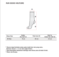 Tiento Kaos Kaki Olahraga Lari Running Socks Kaoskaki Trail Run Futsal Gym Voltcore