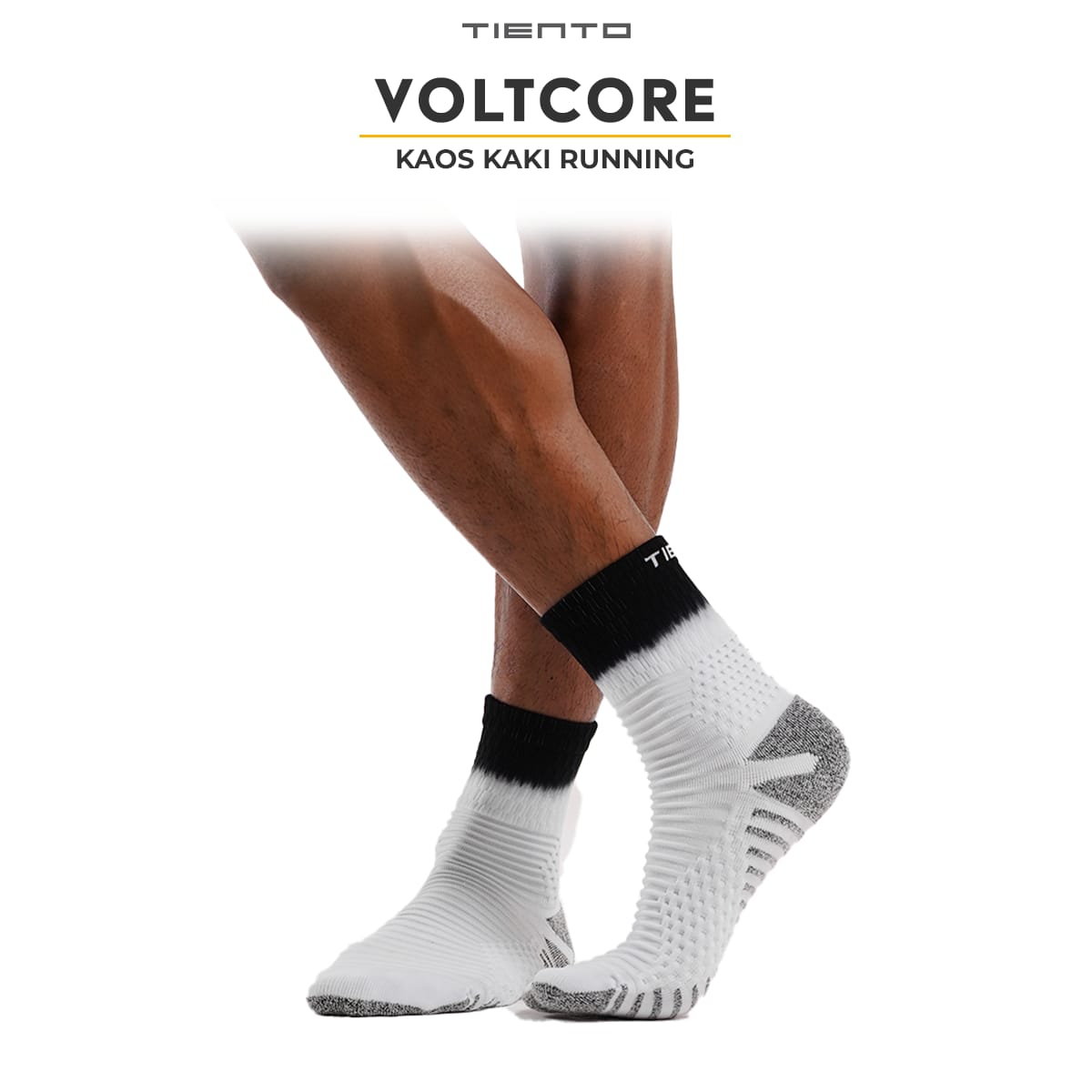 Tiento Kaos Kaki Olahraga Lari Running Socks Kaoskaki Trail Run Futsal Gym Voltcore