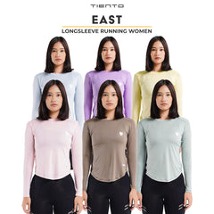 Tiento Jersey Running Women Kaos Olahraga Wanita Lengan Panjang Baju Lari Quick Dry East