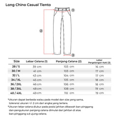 Tiento Celana Chinos Panjang Casual Sporty Chino Long Pants Golf Pria