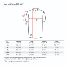 Tiento Baju Koko Muslim Kurta Pakaian Pria Lengan Panjang Pendek