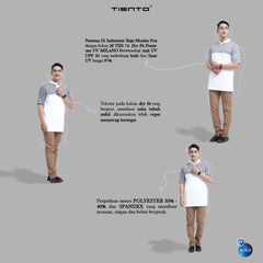 Tiento Baju Koko Muslim Kurta Pakaian Pria Lengan Panjang Pendek