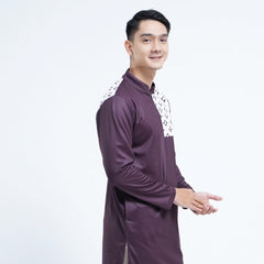 Tiento Baju Koko Muslim Kurta Pakaian Pria Lengan Panjang Pendek
