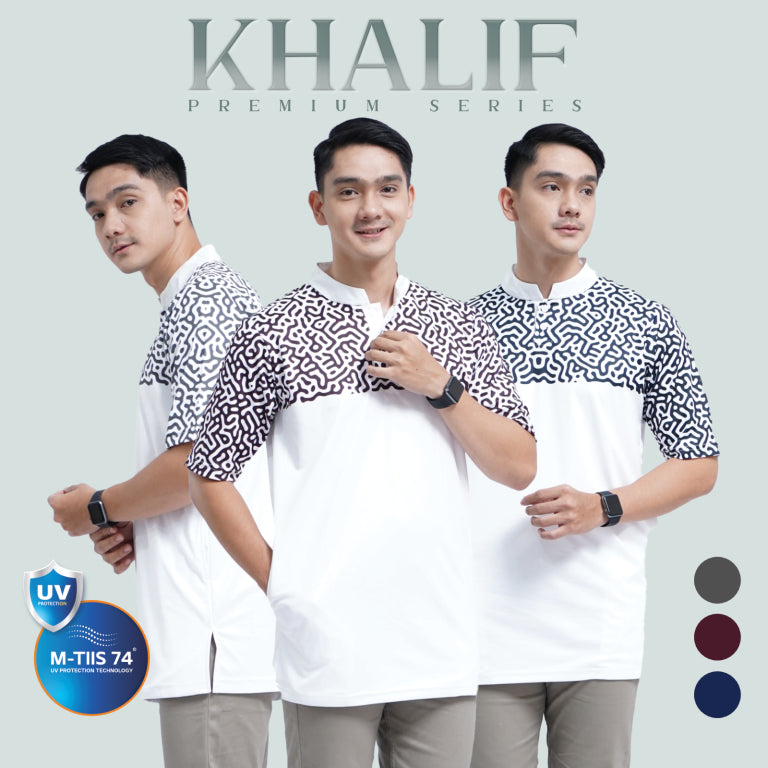 Tiento Baju Koko Muslim Kurta Pakaian Pria Lengan Panjang Pendek
